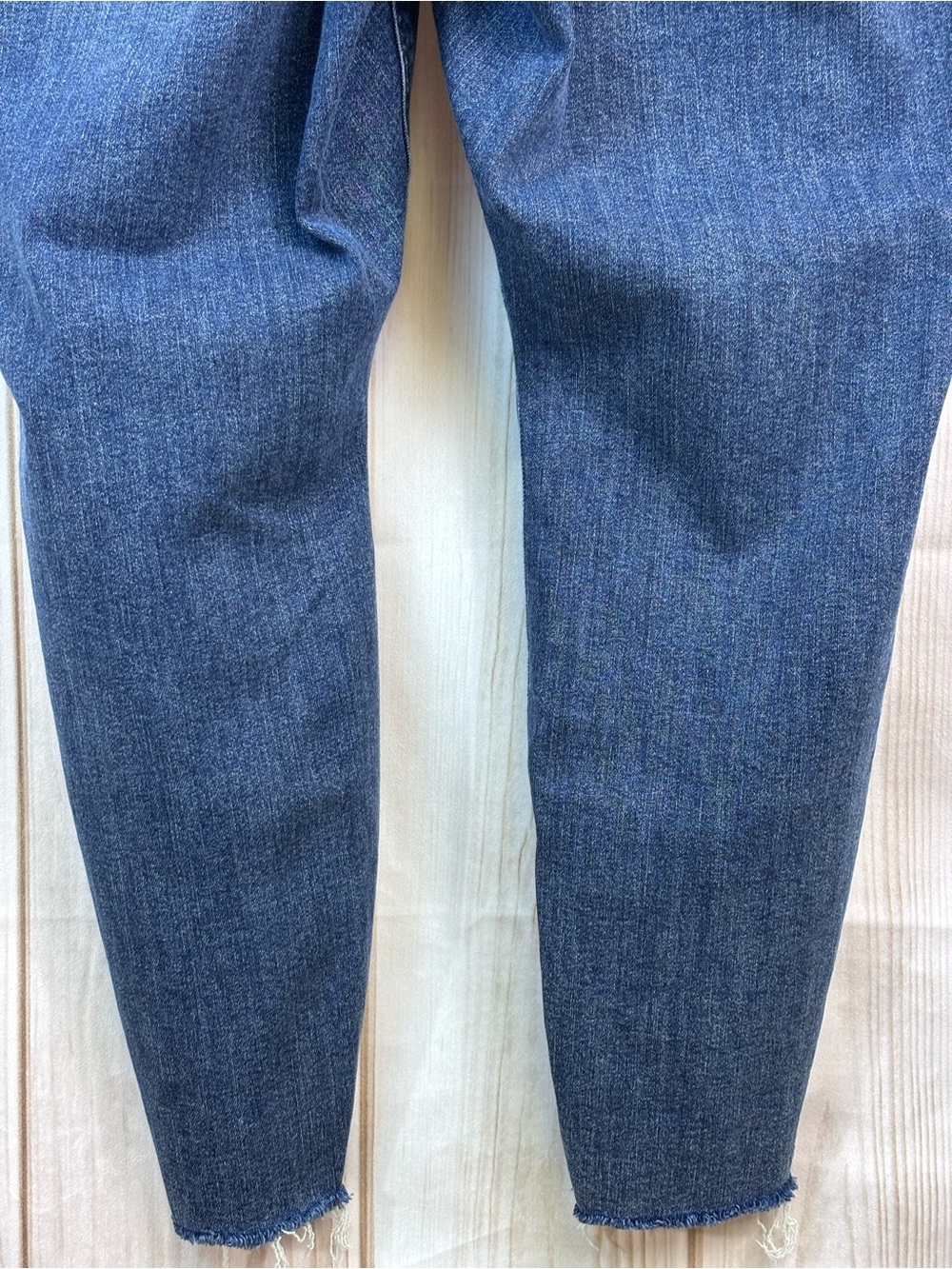 Judy Blue Skinny Fit Jeans Hi-Rise Stretchy Distressed Raw Hem Blue Denim Sz 20W - Picture 6 of 15